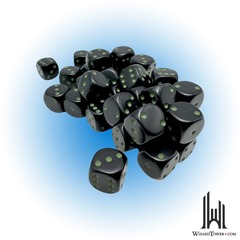 OPAQUE 12D6 BLACK/GREEN 12MM